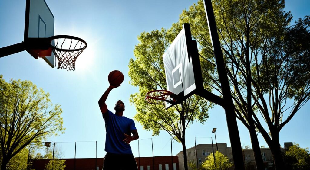 altura cesta basquete
