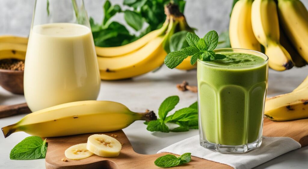 vitamina de banana para atrofia com inflamação