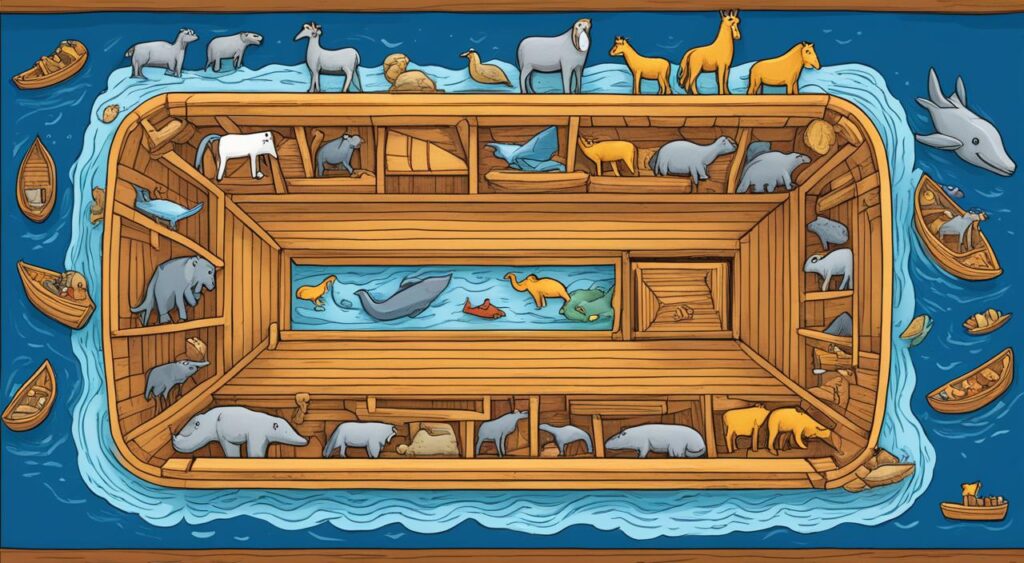 capacidade da arca de noé