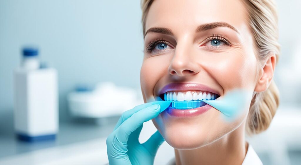 clareamento dental com moldeira