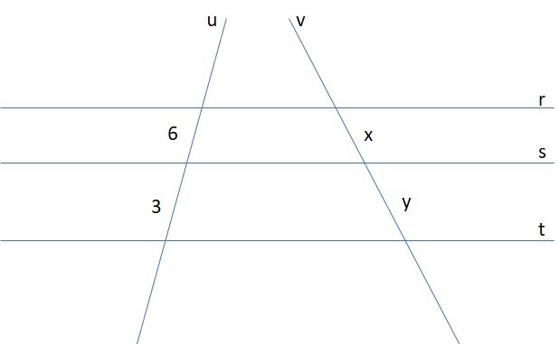 Exercício 2 sobre Teorema de Tales