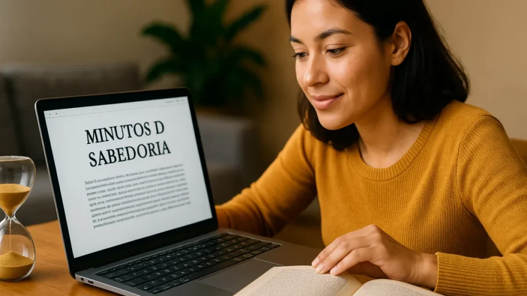 Minutos de sabedoria online grátis: guia de leitura