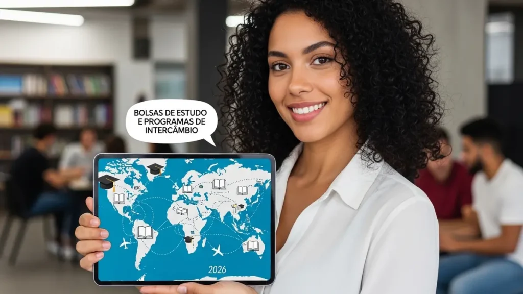 Bolsas de estudo e intercâmbio gratuito disponíveis em 2026